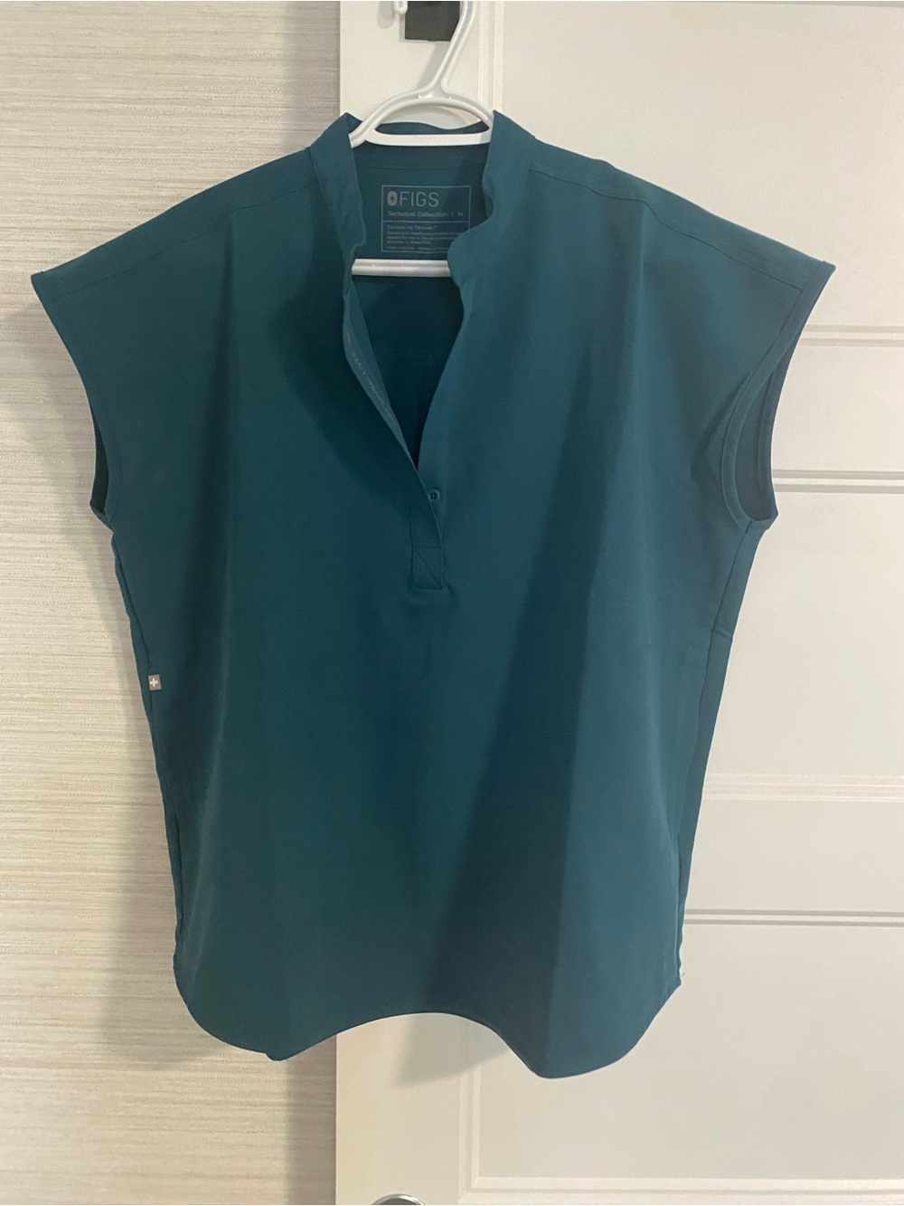 FIGS Deep Teal Rafaela Scrub Top